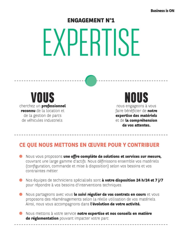 Livret des 5 engagements Business Is On BNP Paribas Rental Solutions - Page 3
