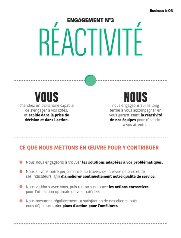 Livret des 5 engagements Business Is On BNP Paribas Rental Solutions - Page 5